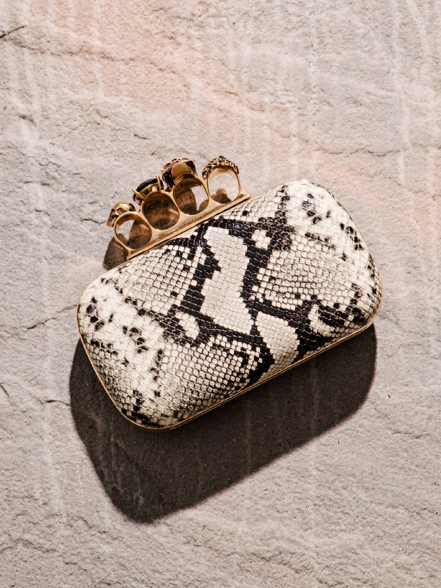 Snake print grab bag
