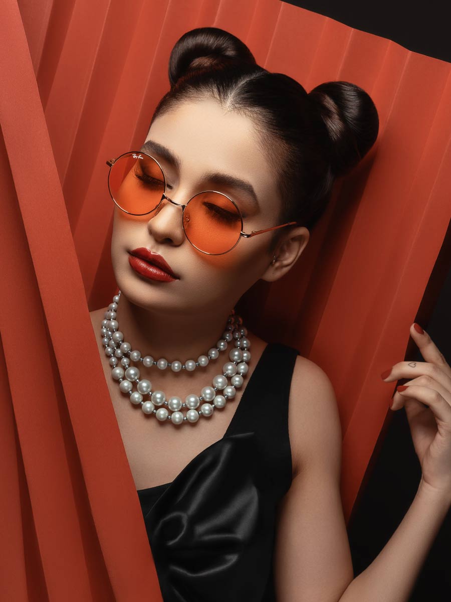 Vintage round lens sunglasses